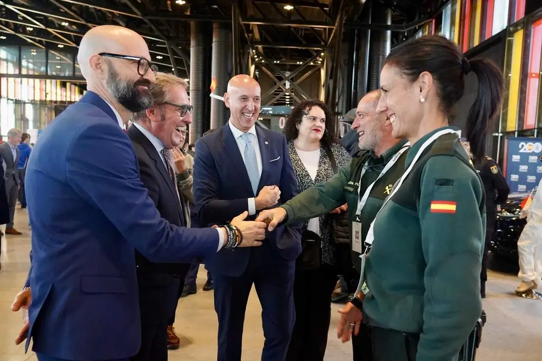 Inauguración de la VII Feria del Empleo, Innovación y Emprendimiento de León, organizada por la Cámara de Comercio, con la asistencia del alcalde, José Antonio Diez
