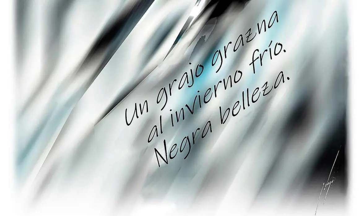 Exposición INSTANTES DE CRISTAL de Gustavo Verga  en la Galería IAInteligencia artificial  M_2025_INVIERNO_un grajo grazna_50x70_300pp