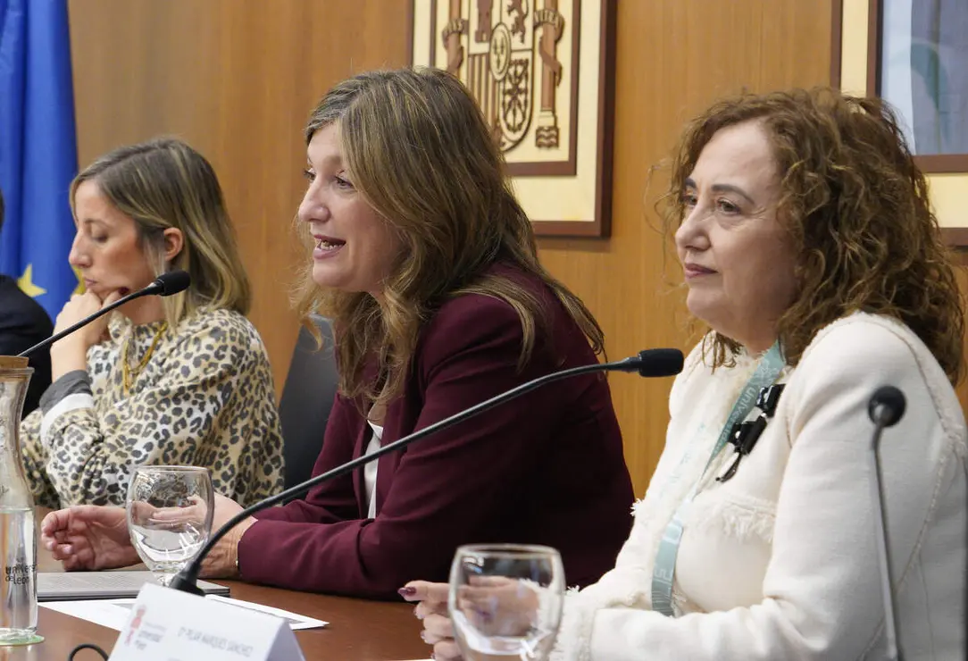 La rectora de la Universidad de León, Nuria González, y la directora de Universidades e Investigación de la Junta de Castilla y León, Blanca Ares, inauguran las I Jornadas Nacionales de Campus Periféricos