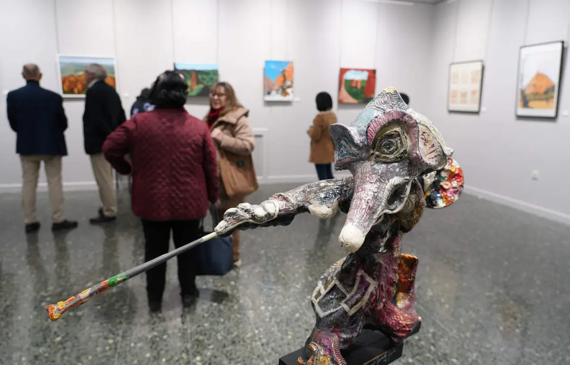 Inauguración de la exposición dedicada a Las Médulas en la Casa de la Cultura de Ponferrada