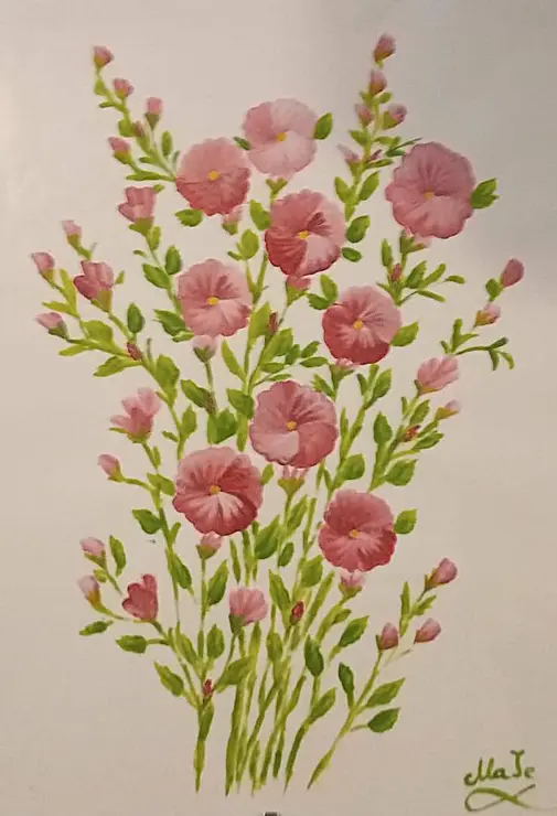 Obra. Acuarela de Maje