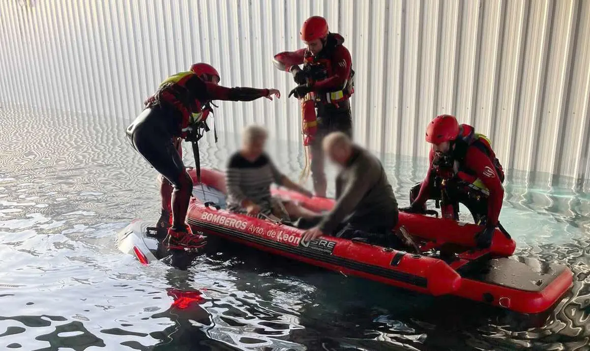 Rescate en San Andr&eacute;s del Rabanedo (2)