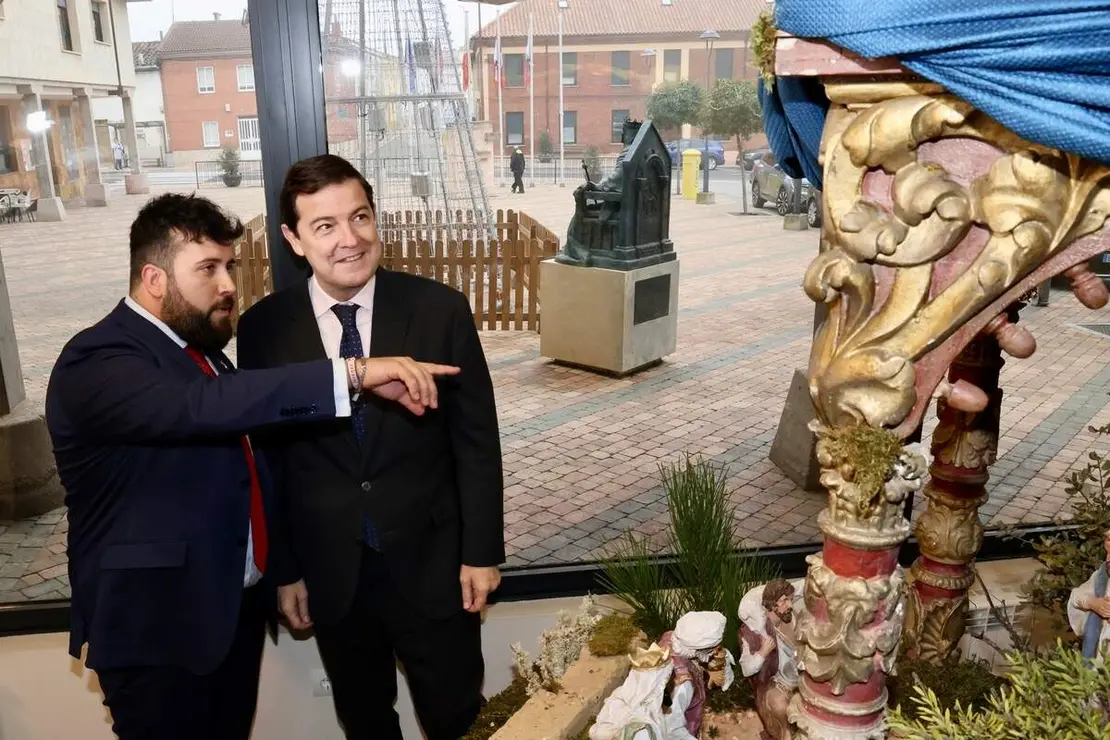 El presidente de la Junta de Castilla y Le&oacute;n, Alfonso Fern&aacute;ndez Ma&ntilde;ueco, presenta las obras de finalizaci&oacute;n del pol&iacute;gono industrial de Villadangos del P&aacute;ramo (Le&oacute;n)