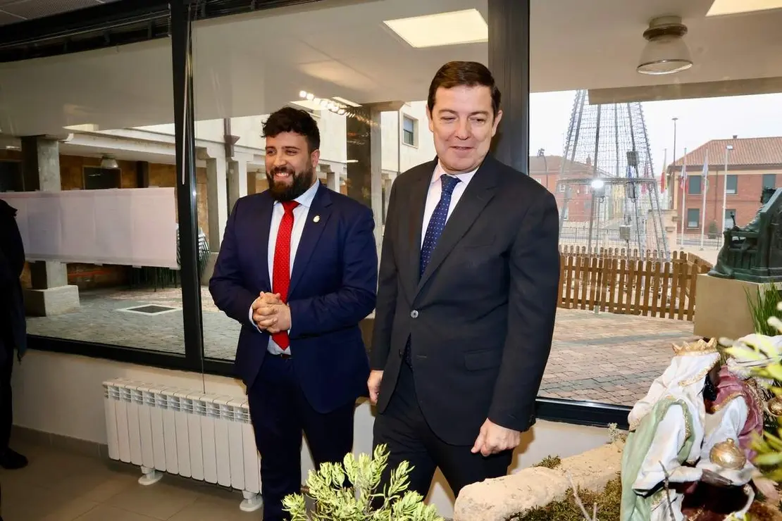 El presidente de la Junta de Castilla y Le&oacute;n, Alfonso Fern&aacute;ndez Ma&ntilde;ueco, presenta las obras de finalizaci&oacute;n del pol&iacute;gono industrial de Villadangos del P&aacute;ramo (Le&oacute;n)