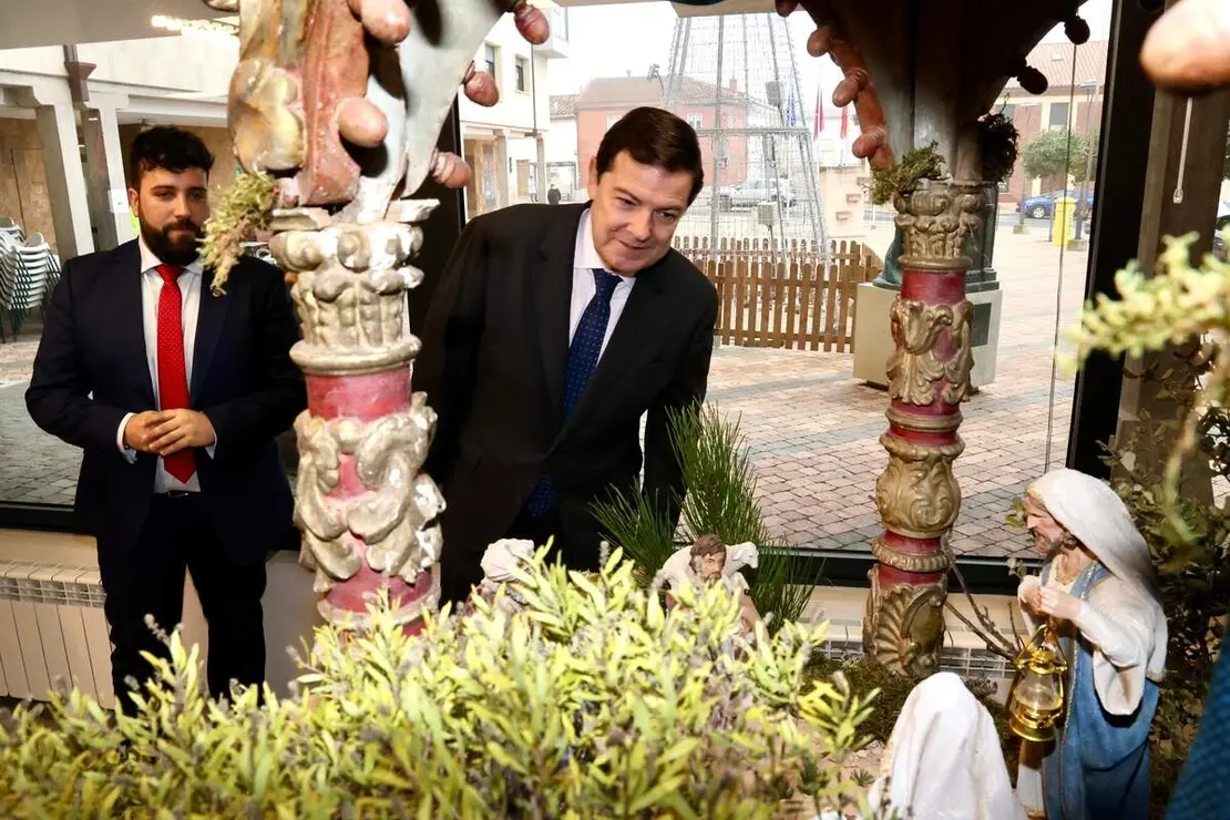 El presidente de la Junta de Castilla y Le&oacute;n, Alfonso Fern&aacute;ndez Ma&ntilde;ueco, presenta las obras de finalizaci&oacute;n del pol&iacute;gono industrial de Villadangos del P&aacute;ramo (Le&oacute;n)