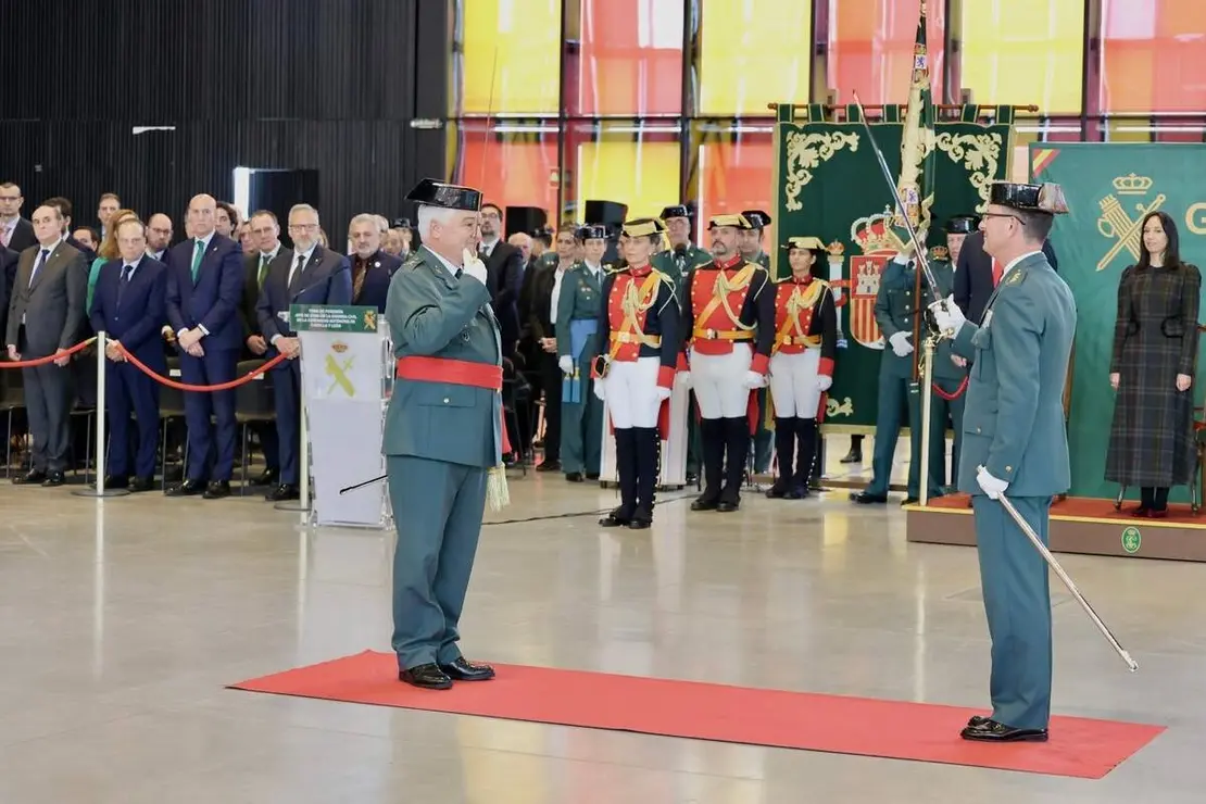 La directora general de la Guardia Civil, Mercedes Gonz&aacute;lez, preside el acto de toma de posesi&oacute;n del general de Brigada, Miguel S&aacute;nchez Guerrero, como nuevo jefe de la Zona de Castilla y Le&oacute;n