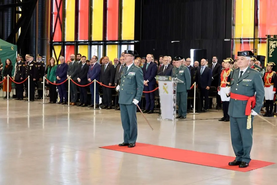 La directora general de la Guardia Civil, Mercedes Gonz&aacute;lez, preside el acto de toma de posesi&oacute;n del general de Brigada, Miguel S&aacute;nchez Guerrero, como nuevo jefe de la Zona de Castilla y Le&oacute;n