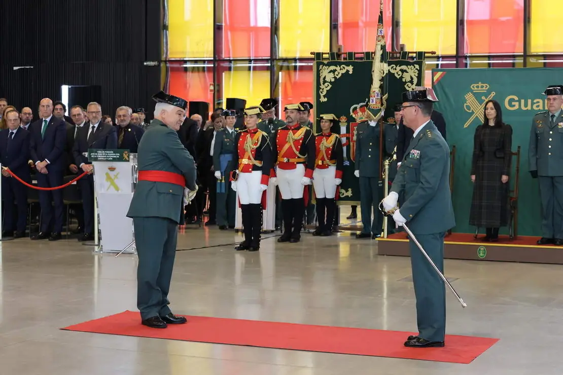 La directora general de la Guardia Civil, Mercedes Gonz&aacute;lez, preside el acto de toma de posesi&oacute;n del general de Brigada, Miguel S&aacute;nchez Guerrero, como nuevo jefe de la Zona de Castilla y Le&oacute;n