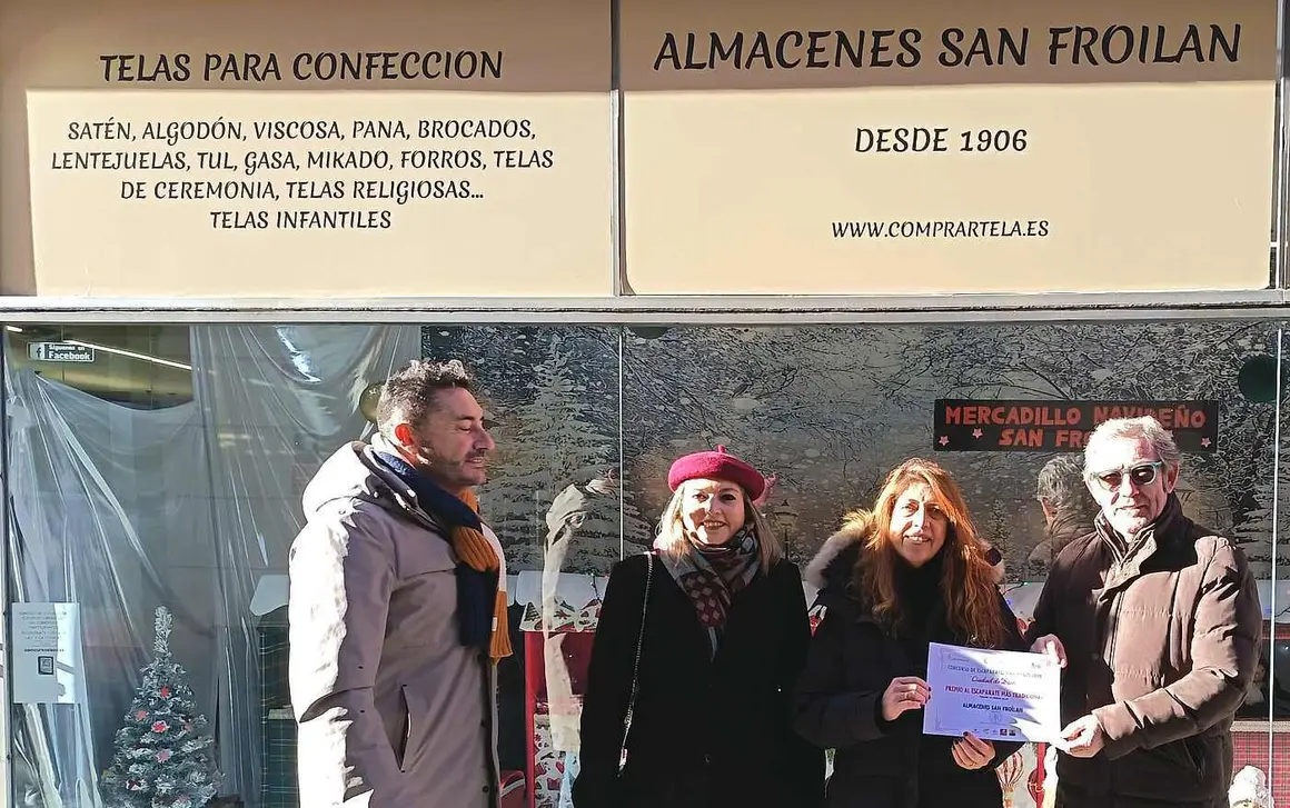 Premio Escaparate m&aacute;s tradicional 2025 almacenes san fro&iacute;lan