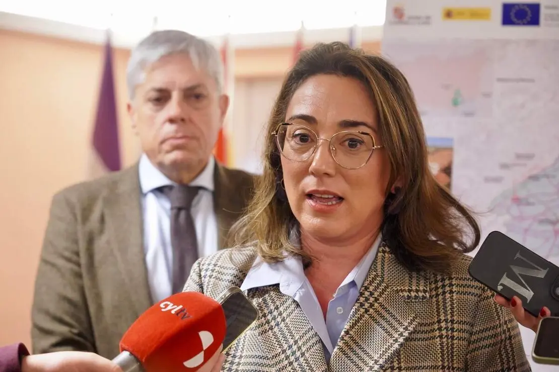 La consejera de Agricultura, Ganader&iacute;a y Desarrollo Rural, Mar&iacute;a Gonz&aacute;lez Corral, presenta el resultado final del proceso de concentraci&oacute;n parcelaria de la zona de Los Oteros.