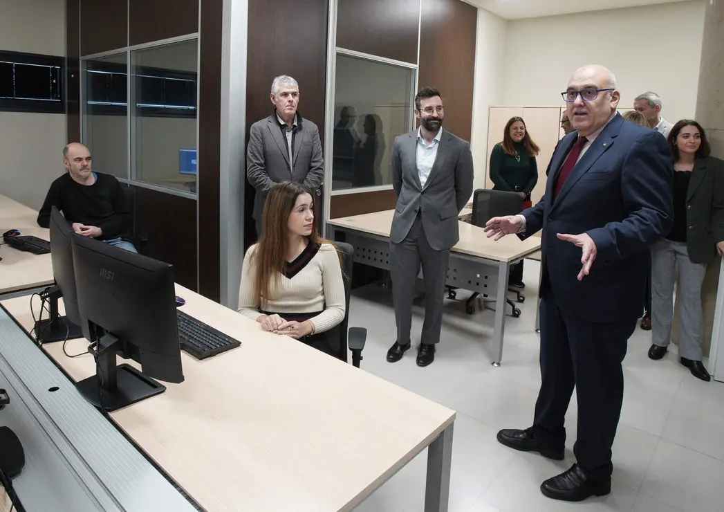 El secretario de Estado de Energ&iacute;a, Joan Groizard, durante la inauguraci&oacute;n del Laboratorio de Ciberseguridad Industrial de Ciuden