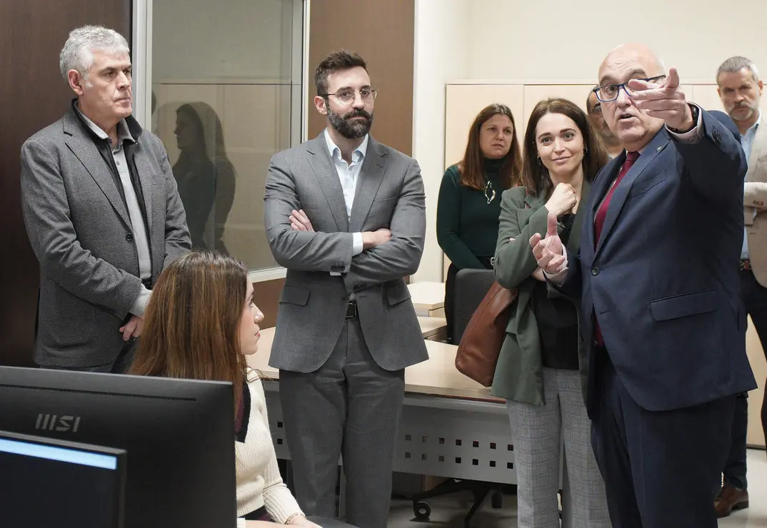 El secretario de Estado de Energ&iacute;a, Joan Groizard, durante la inauguraci&oacute;n del Laboratorio de Ciberseguridad Industrial de Ciuden