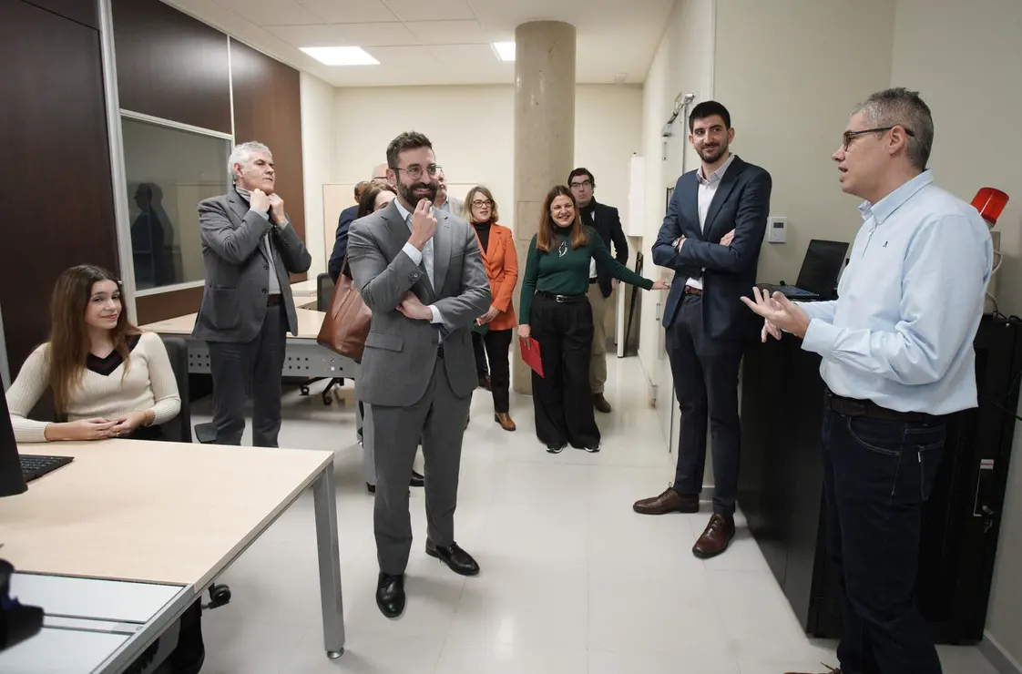 El secretario de Estado de Energ&iacute;a, Joan Groizard, durante la inauguraci&oacute;n del Laboratorio de Ciberseguridad Industrial de Ciuden