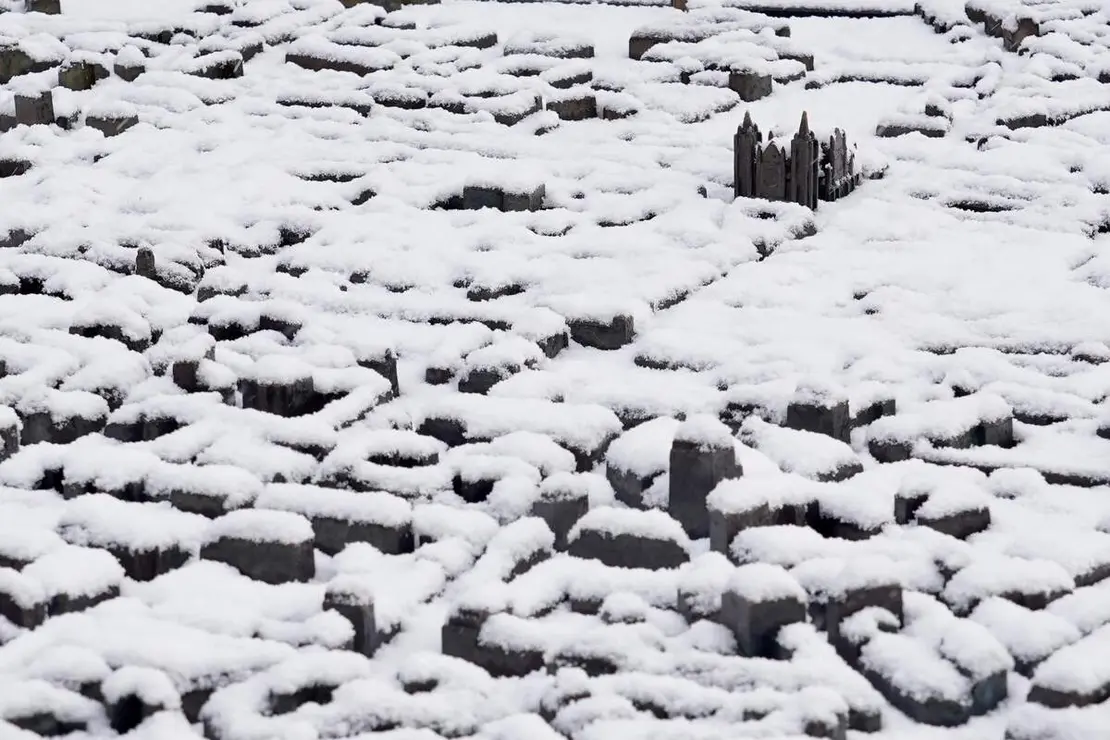 Nieve en la capital leonesa