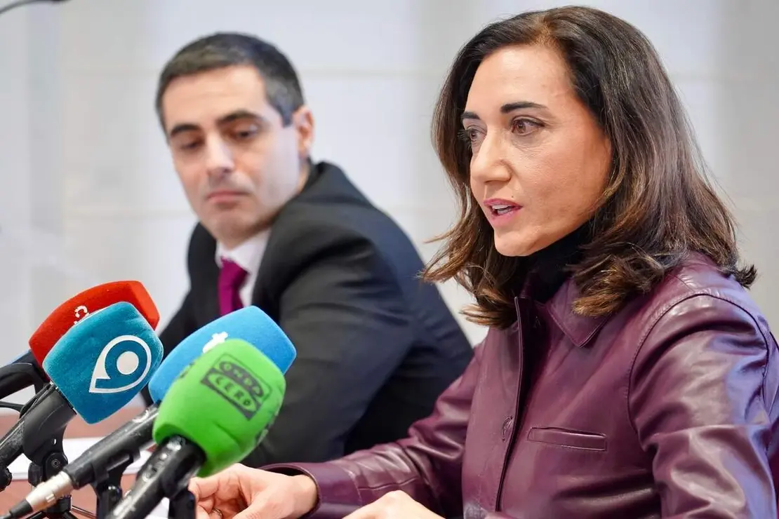 La secretaria general de Uni&oacute;n del Pueblo Leon&eacute;s, Alicia Gallego, el vicesecretario general, Luis Mariano Santos, y el presidente, Carlos J. Salgado, valoran la legislatura que acaba de concluir en las Cortes de Castilla y Le&oacute;n