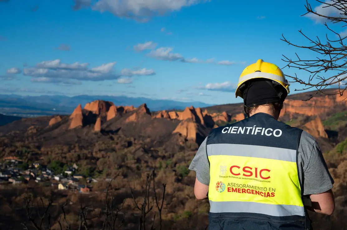 El CSIC documenta los da&ntilde;os ambientales y geol&oacute;gicos clave para la recuperaci&oacute;n postincendio de Las M&eacute;dulas
