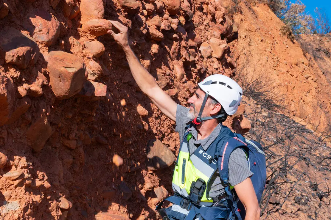 El CSIC documenta los da&ntilde;os ambientales y geol&oacute;gicos clave para la recuperaci&oacute;n postincendio de Las M&eacute;dulas