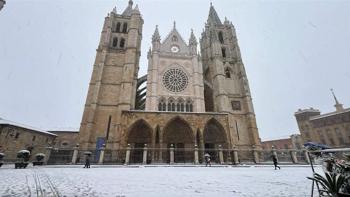 Nieve en Le&oacute;n (1)