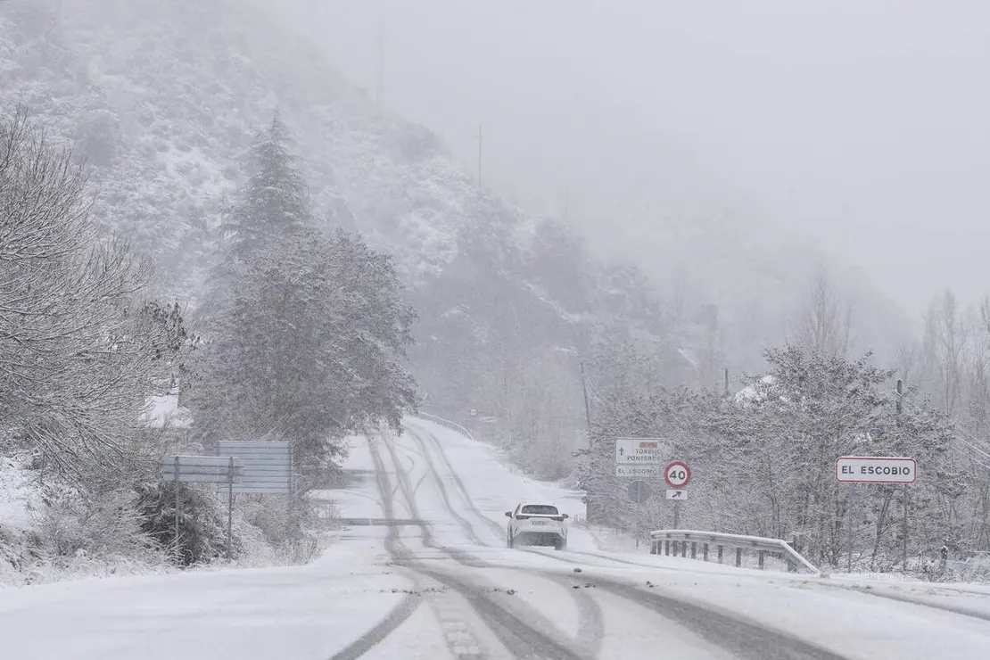 Temporal de nieve en El Bierzo