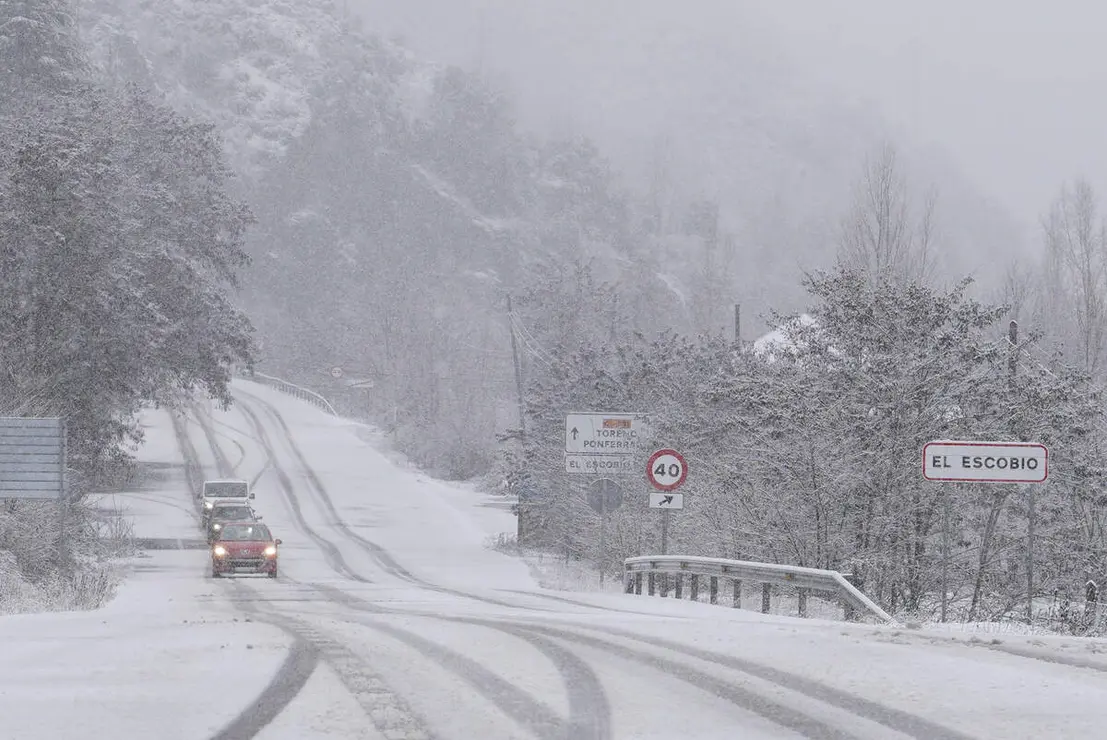 Temporal de nieve en El Bierzo