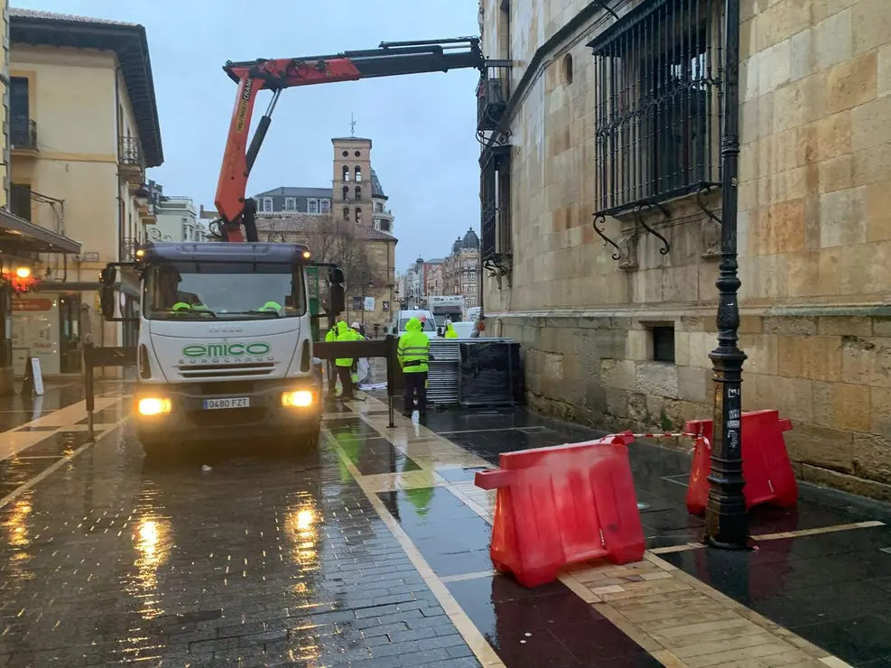 Arrancan los trabajos de remodelaci&oacute;n de la calle Ancha de Le&oacute;n.