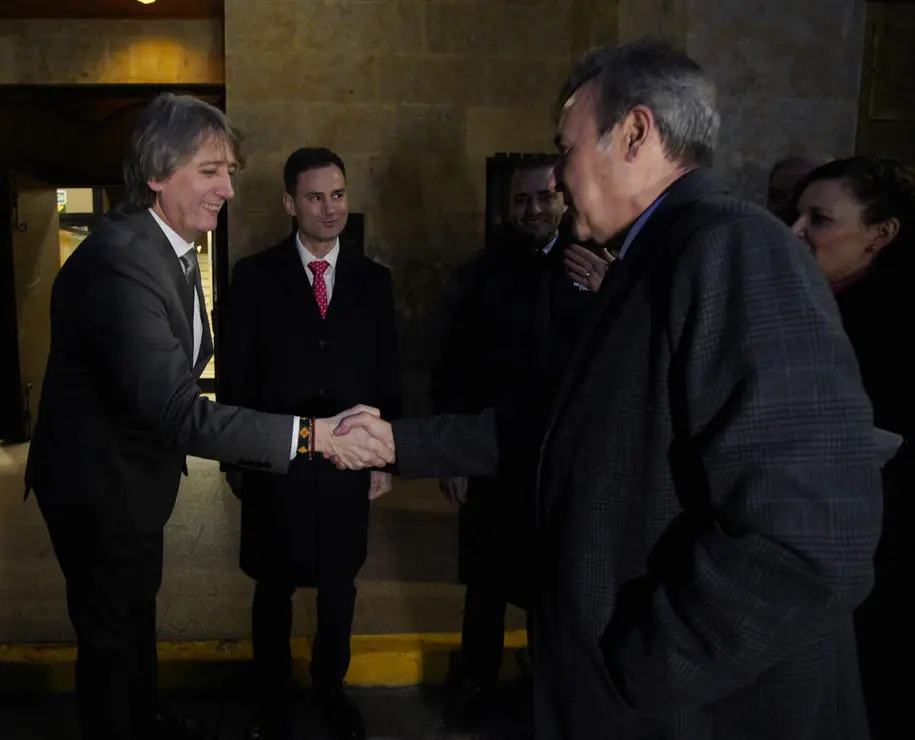 Acto institucional con motivo de la celebraci&oacute;n del LIII Festival Internacional de Exaltaci&oacute;n del Botillo de Bembibre (Le&oacute;n), en el que participa su alcaldesa, Silvia Cao, y su mantenedor, el periodista Jos&eacute; Ribagorda