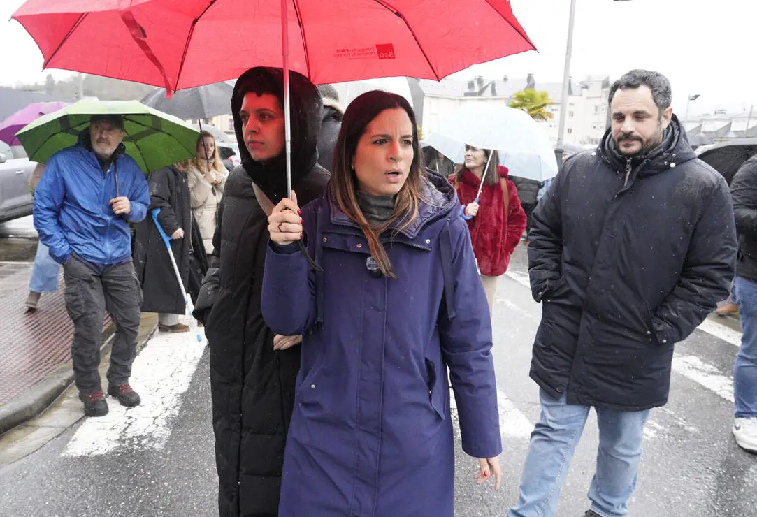 Manifestaci&oacute;n de los ayuntamientos de Toreno, P&aacute;ramo del Sil y Berlanga del Bierzo (Le&oacute;n), para reclamar mejoras sanitarias en el medio rural