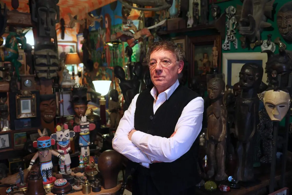 El poeta y artista visual leon&eacute;s Juan Carlos Mestre. Foto: Juan L&aacute;zaro.