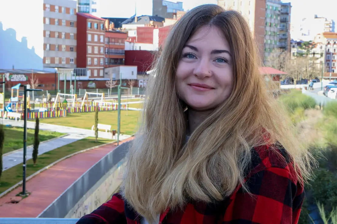 La Ukraniana Nadia en la ciudad de Le&oacute;n donde vive