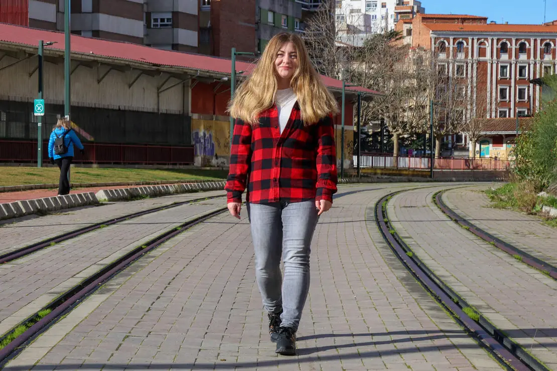 La Ukraniana Nadia en la ciudad de Le&oacute;n donde vive