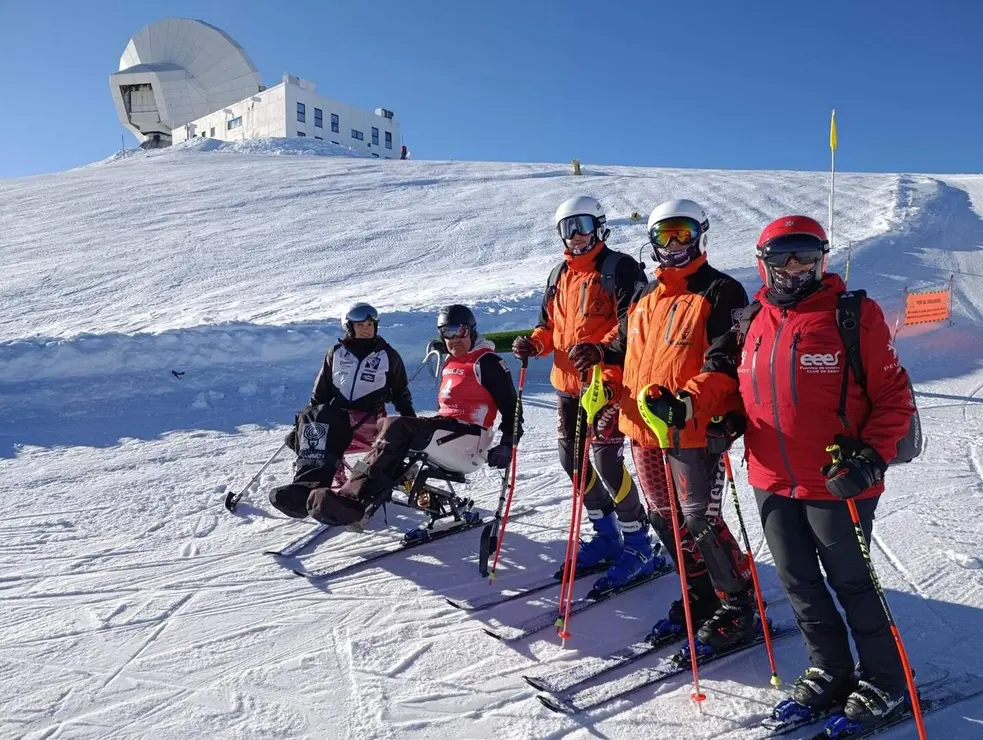 El joven leon&eacute;s Guzm&aacute;n Carro, oro en Slalom en la Copa de Espa&ntilde;a Inclusiva.