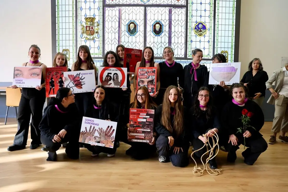 Acto conmemorativo del D&iacute;a Internacional de la Mujer en Le&oacute;n en el que participan la rectora de la ULE, Nuria Gonz&aacute;lez; el alcalde de la capital, Jos&eacute; Antonio Diez; el presidente de la Diputaci&oacute;n Provincial, Gerardo &Aacute;lvarez Courel y el delegado territorial de la Junta, Eduardo Diego