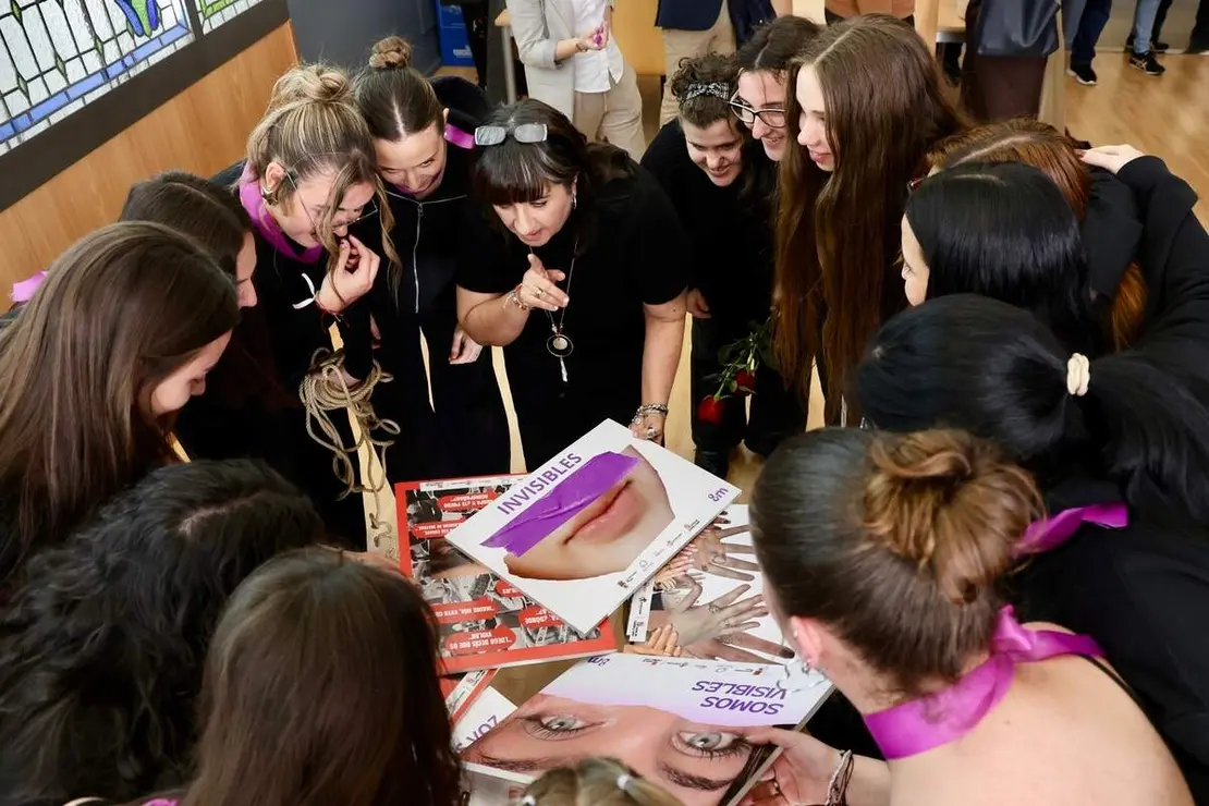 Acto conmemorativo del D&iacute;a Internacional de la Mujer en Le&oacute;n en el que participan la rectora de la ULE, Nuria Gonz&aacute;lez; el alcalde de la capital, Jos&eacute; Antonio Diez; el presidente de la Diputaci&oacute;n Provincial, Gerardo &Aacute;lvarez Courel y el delegado territorial de la Junta, Eduardo Diego