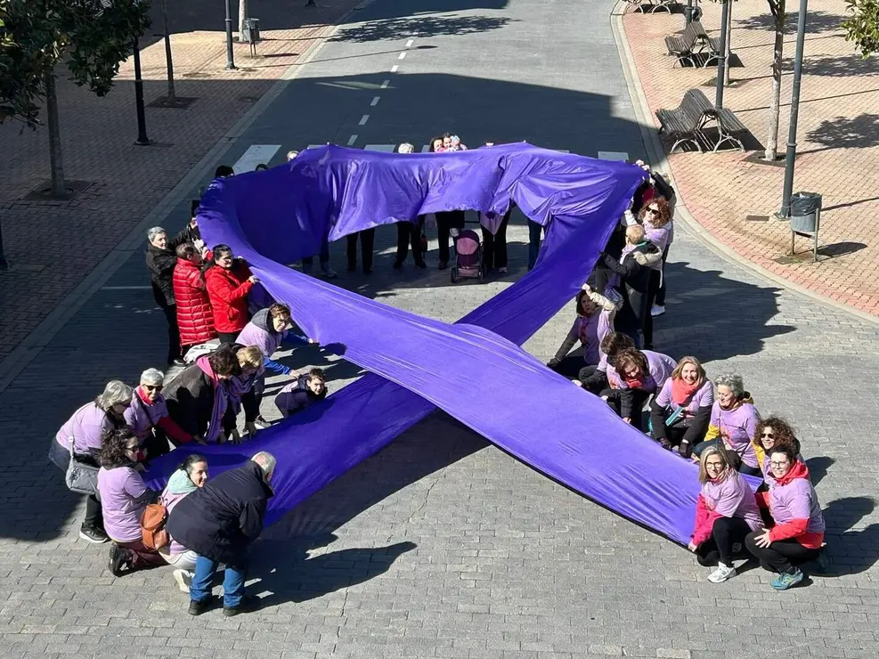 Vecinos de La Robla participaron en la Marcha por la Igualdad, que parti&oacute; desde la Plaza de la Constituci&oacute;n y recorri&oacute; diversas calles del municipio, con pancartas, tambores y un gran lazo morado.