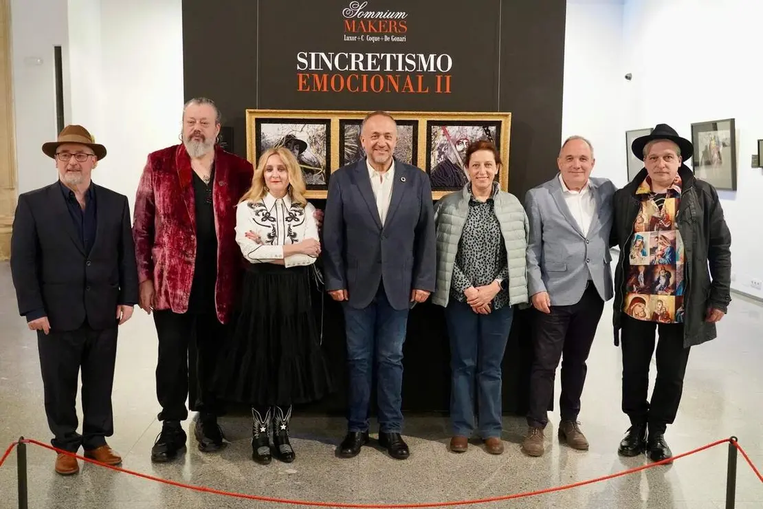 El presidente de la Diputaci&oacute;n de Le&oacute;n, Gerardo &Aacute;lvarez Courel, inaugura la exposici&oacute;n &lsquo;Sincretismo emocional II&rsquo; e informa sobre nuevas acciones del Museo de los Pueblos Leoneses