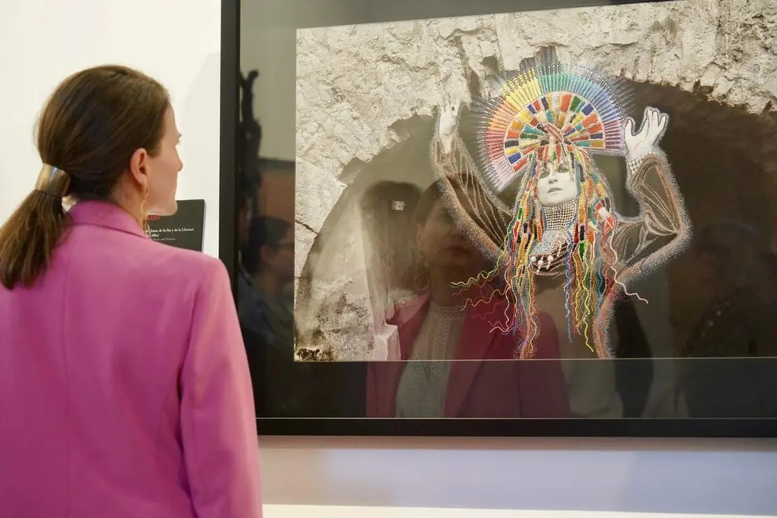 El presidente de la Diputaci&oacute;n de Le&oacute;n, Gerardo &Aacute;lvarez Courel, inaugura la exposici&oacute;n &lsquo;Sincretismo emocional II&rsquo; e informa sobre nuevas acciones del Museo de los Pueblos Leoneses