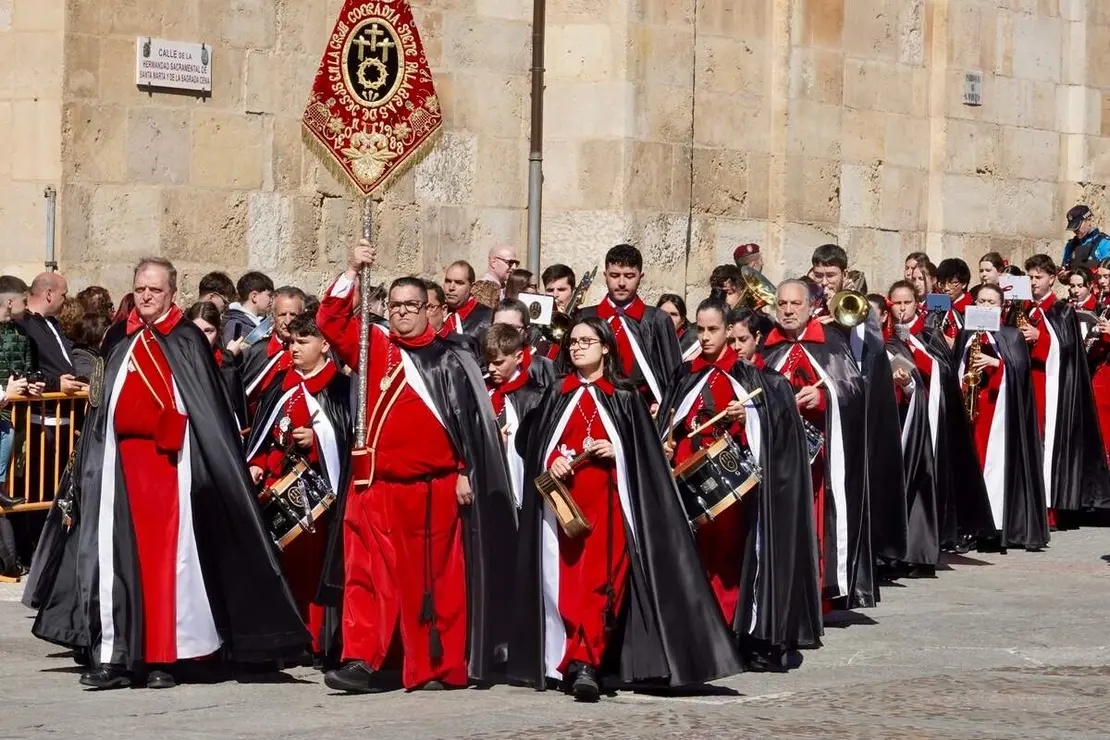 Celebraci&oacute;n del preg&oacute;n a caballo organizado por la Cofrad&iacute;a de las Siete Palabras de Jes&uacute;s en la Cruz