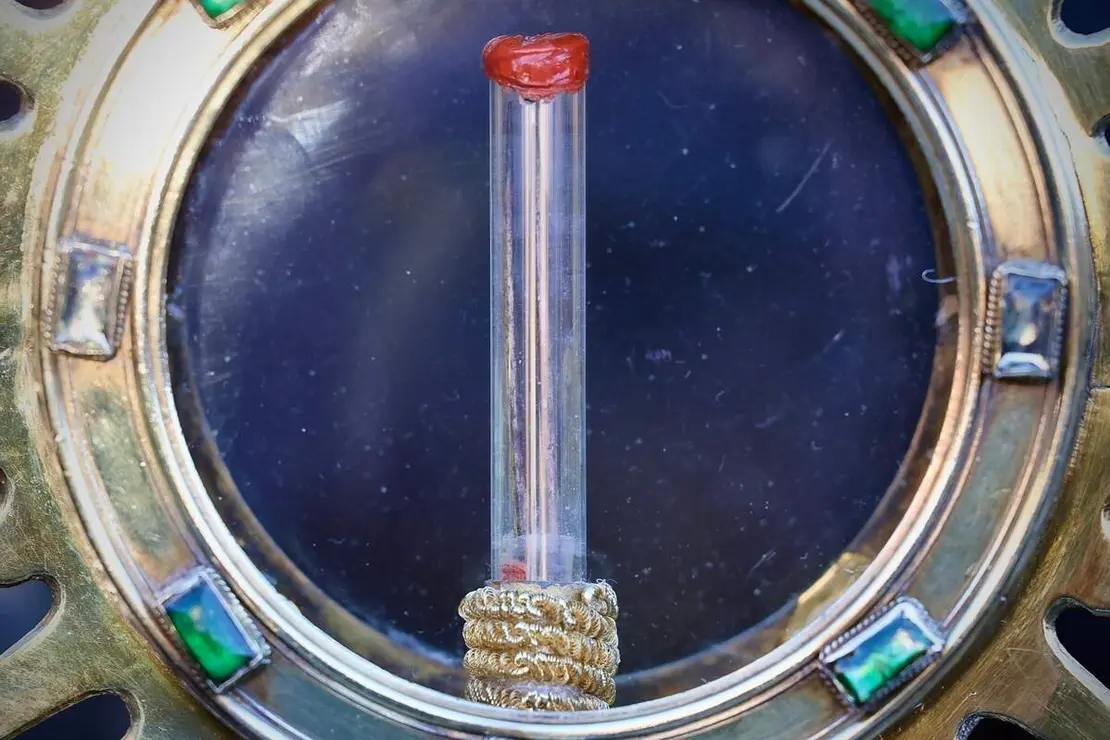 Celebraci&oacute;n del acto de &lsquo;El Encuentro&rsquo; en el transcurso de la Procesi&oacute;n de los Pasos de la Cofrad&iacute;a del Dulce Nombre de Jes&uacute;s Nazareno de la Semana Santa de Le&oacute;n