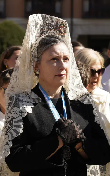 Procesi&oacute;n de Resurrecci&oacute;n con la imagen de la Virgen de la Encina y el Santo Sacramento de Ponferrada