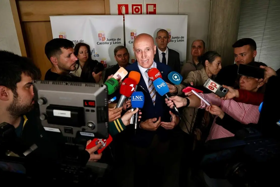 Jos&eacute; Antonio Diez, este mi&eacute;rcoles, durante una comparecencia de prensa. Foto: Campillo