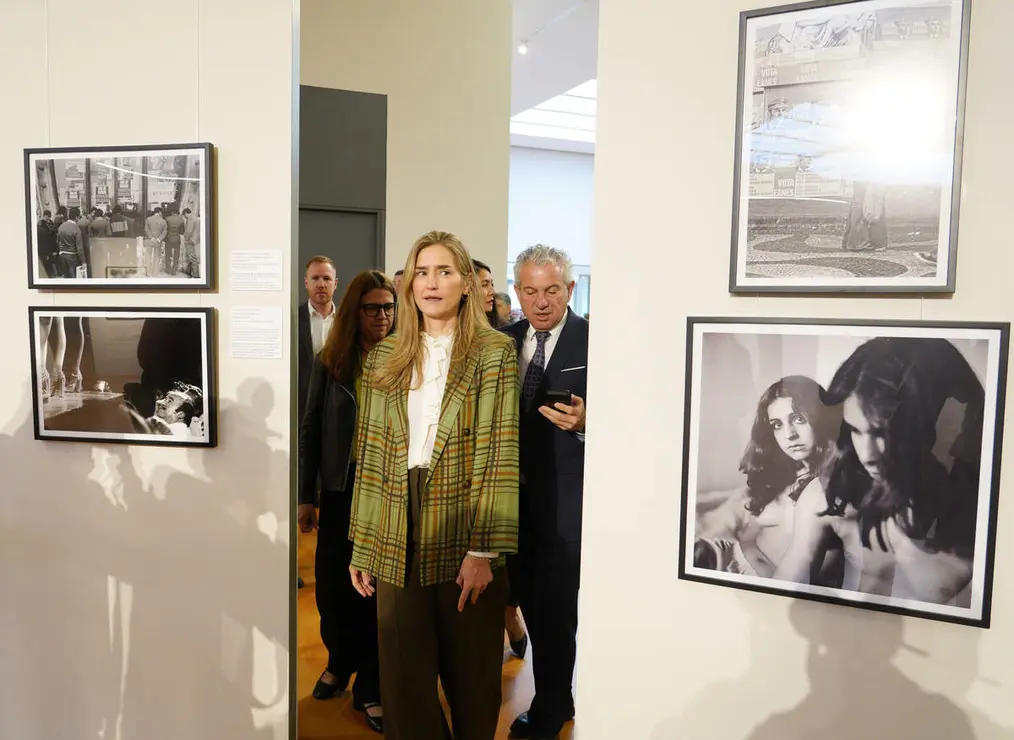 La vicepresidenta tercera del Gobierno y ministra de Transici&oacute;n Ecol&oacute;gica y Reto Demogr&aacute;fico, Sara Aagesen, durante la inauguraci&oacute;n de la tercera edici&oacute;n del Encuentro Nacional de la Red de Centros de Innovaci&oacute;n Territorial que se celebra en Ponferrada