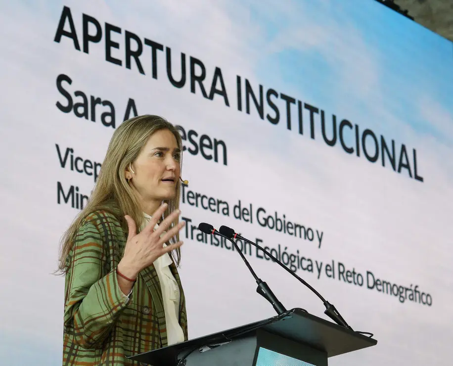 La vicepresidenta tercera del Gobierno y ministra de Transici&oacute;n Ecol&oacute;gica y Reto Demogr&aacute;fico, Sara Aagesen, inaugura la tercera edici&oacute;n del Encuentro Nacional de la Red de Centros de Innovaci&oacute;n Territorial