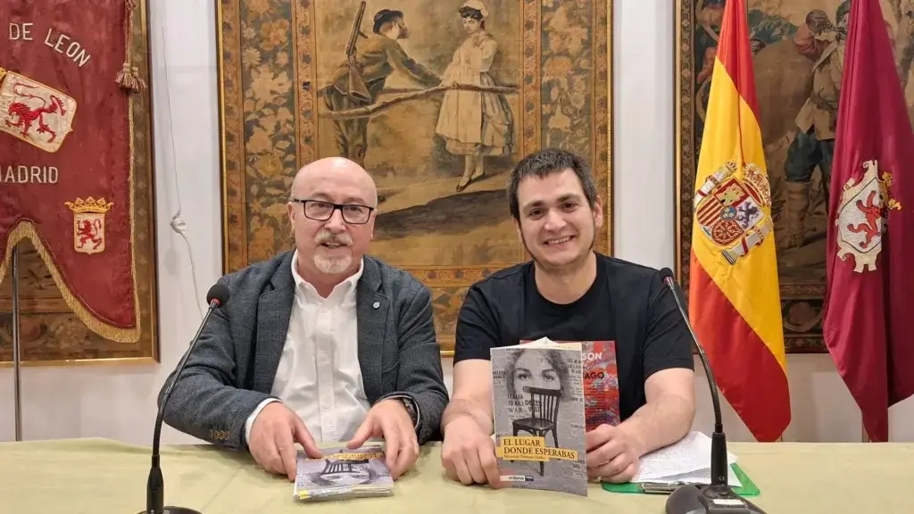 Presentaci&oacute;n 'El lugar donde esperabas' de Nicanor Garc&iacute;a Ord&aacute;s en la Casa de Le&oacute;n en Madrid. Foto: Casa de Le&oacute;n en Madrid.