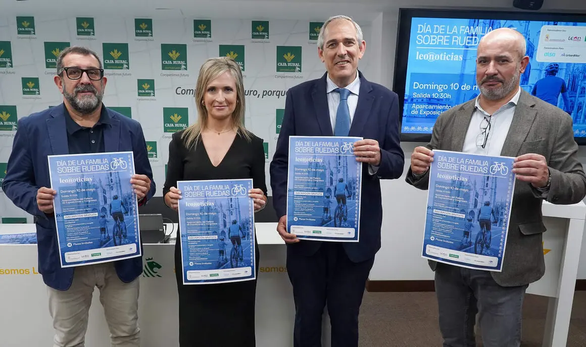 Acto de presentaci&oacute;n del D&iacute;a de la Familia Sobre Ruedas, organizado por Leonoticias con la colaboraci&oacute;n de Caja Rural