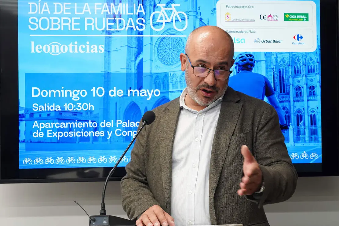 Acto de presentaci&oacute;n del D&iacute;a de la Familia Sobre Ruedas, organizado por Leonoticias con la colaboraci&oacute;n de Caja Rural