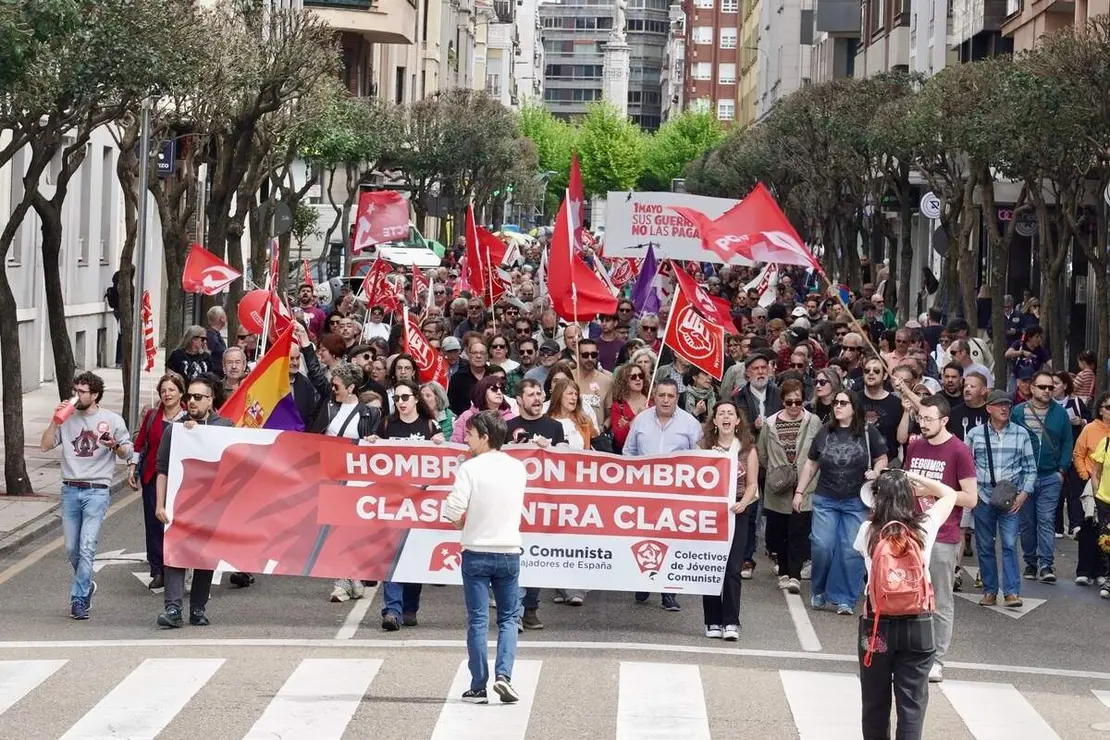Manifestaci&oacute;n del 1&ordm; de Mayo convocada por UGT y CCOO en Le&oacute;n