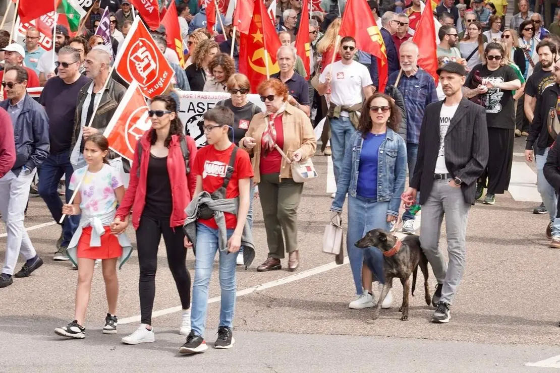 Manifestaci&oacute;n del 1&ordm; de Mayo convocada por UGT y CCOO en Le&oacute;n