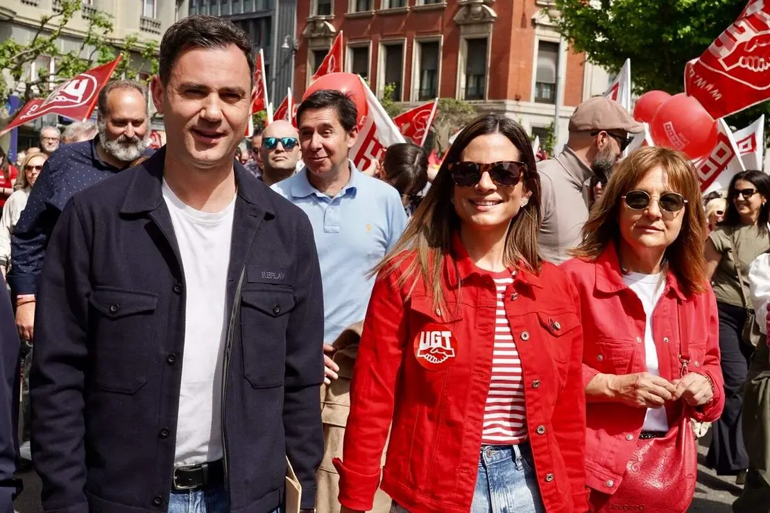 Manifestaci&oacute;n del 1&ordm; de Mayo convocada por UGT y CCOO en Le&oacute;n