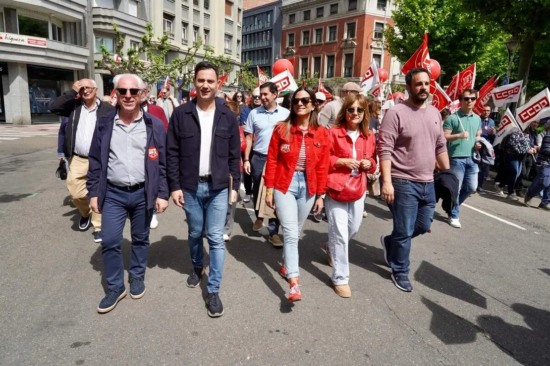 Manifestaci&oacute;n del 1&ordm; de Mayo convocada por UGT y CCOO en Le&oacute;n