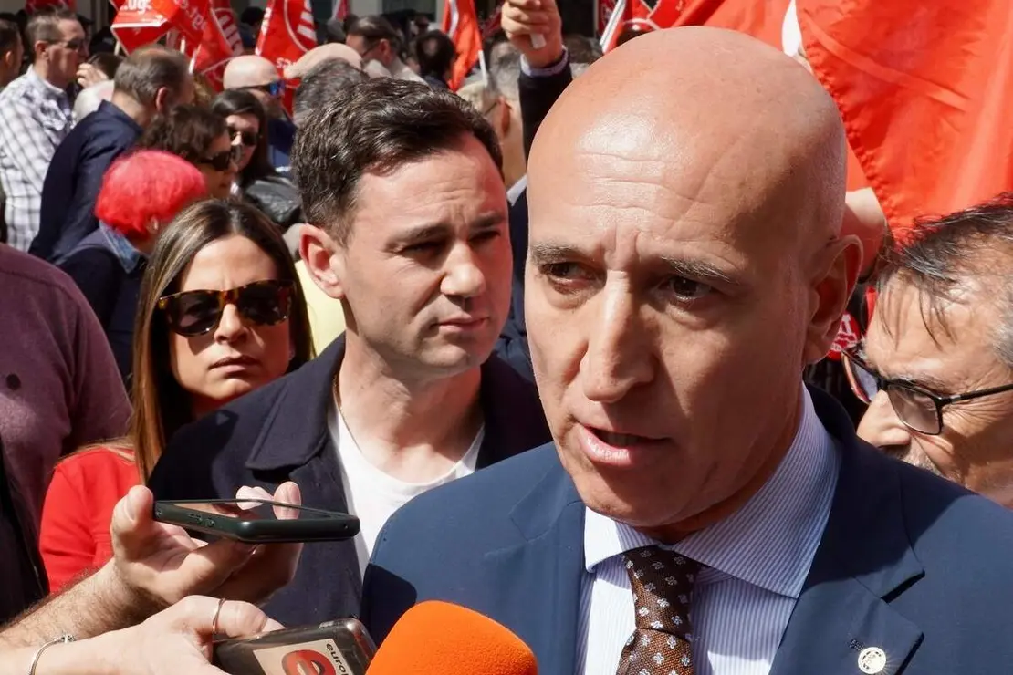 Manifestaci&oacute;n del 1&ordm; de Mayo convocada por UGT y CCOO en Le&oacute;n